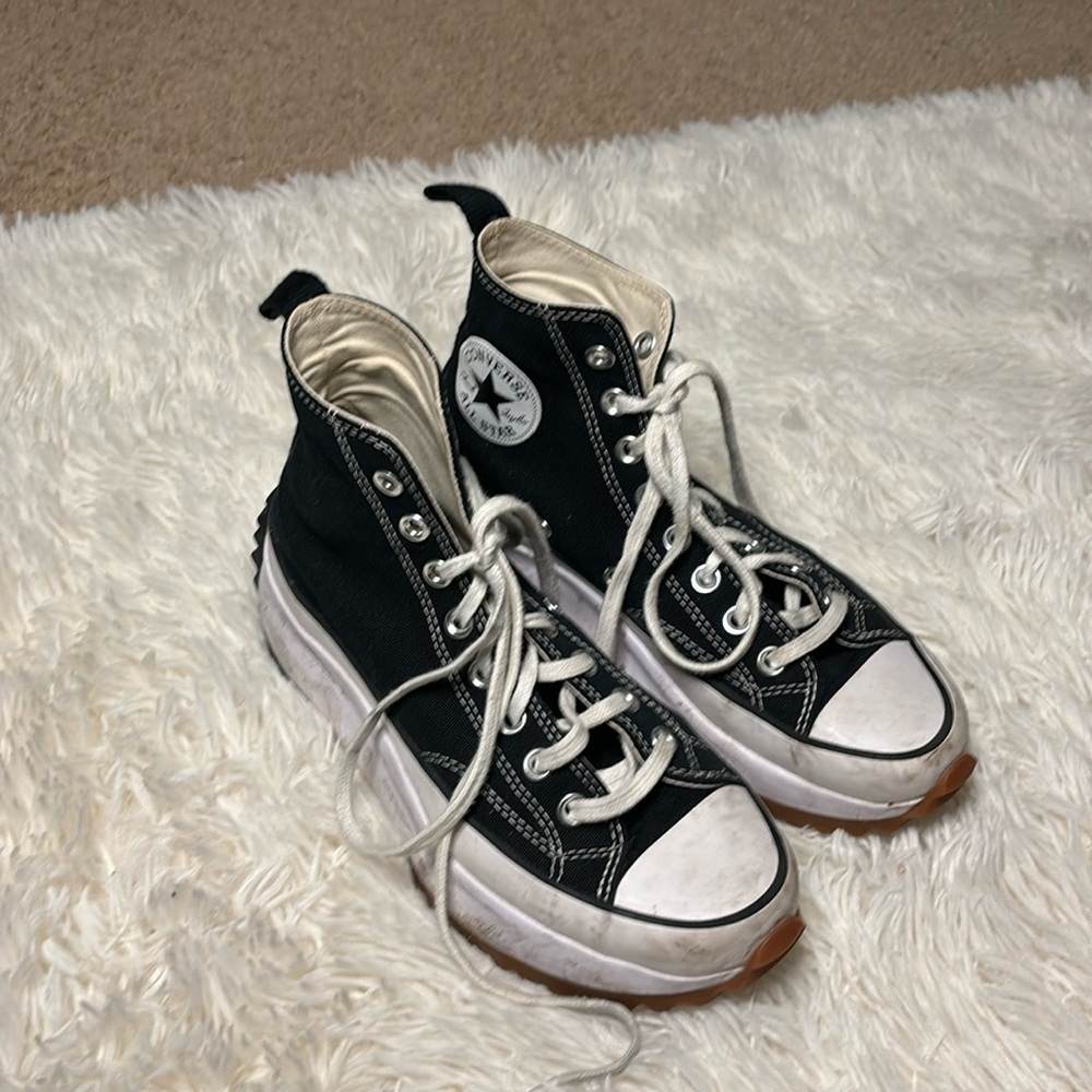 Platform black converse